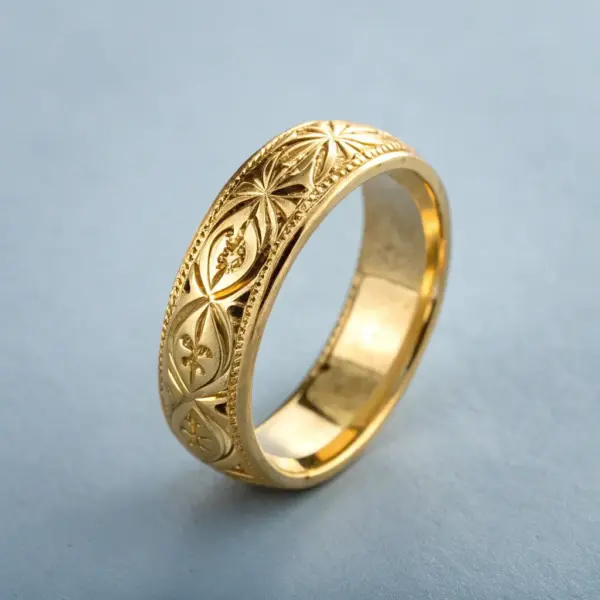 Custom Engraved Gold Ring
