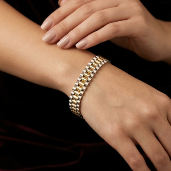 Aura Bağlantı Altın Bileklik